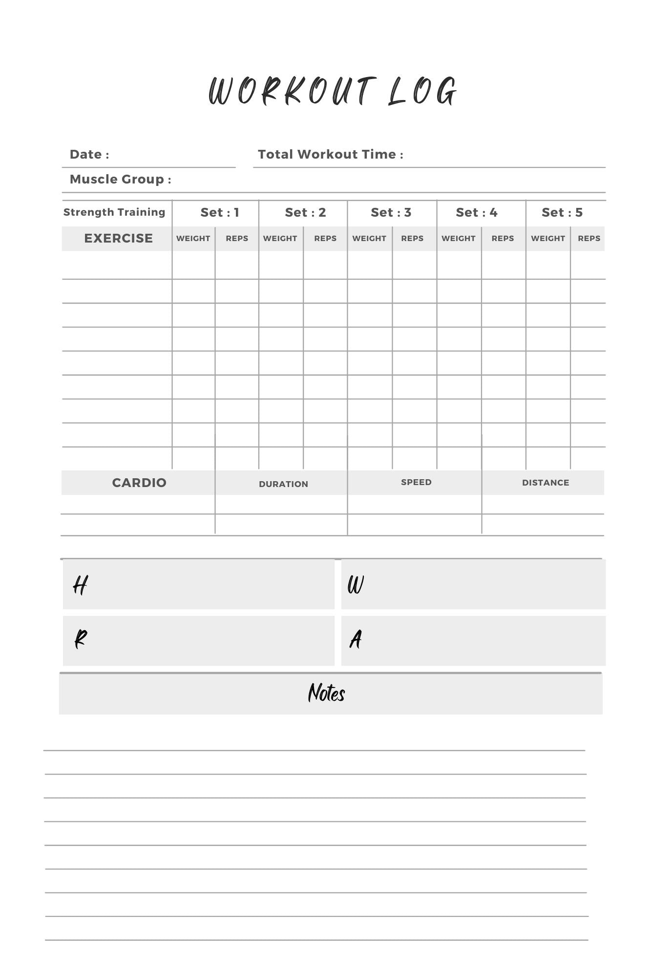 No Bounds Blueprint: Navigating Health, Wealth, Relationships & Adventure Workout log (Paperback Perfect Bound)