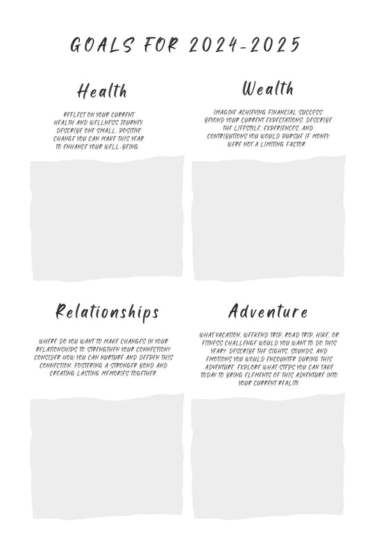 No Bounds Blueprint – Holistic Wellness & Life Planning Workout Journal